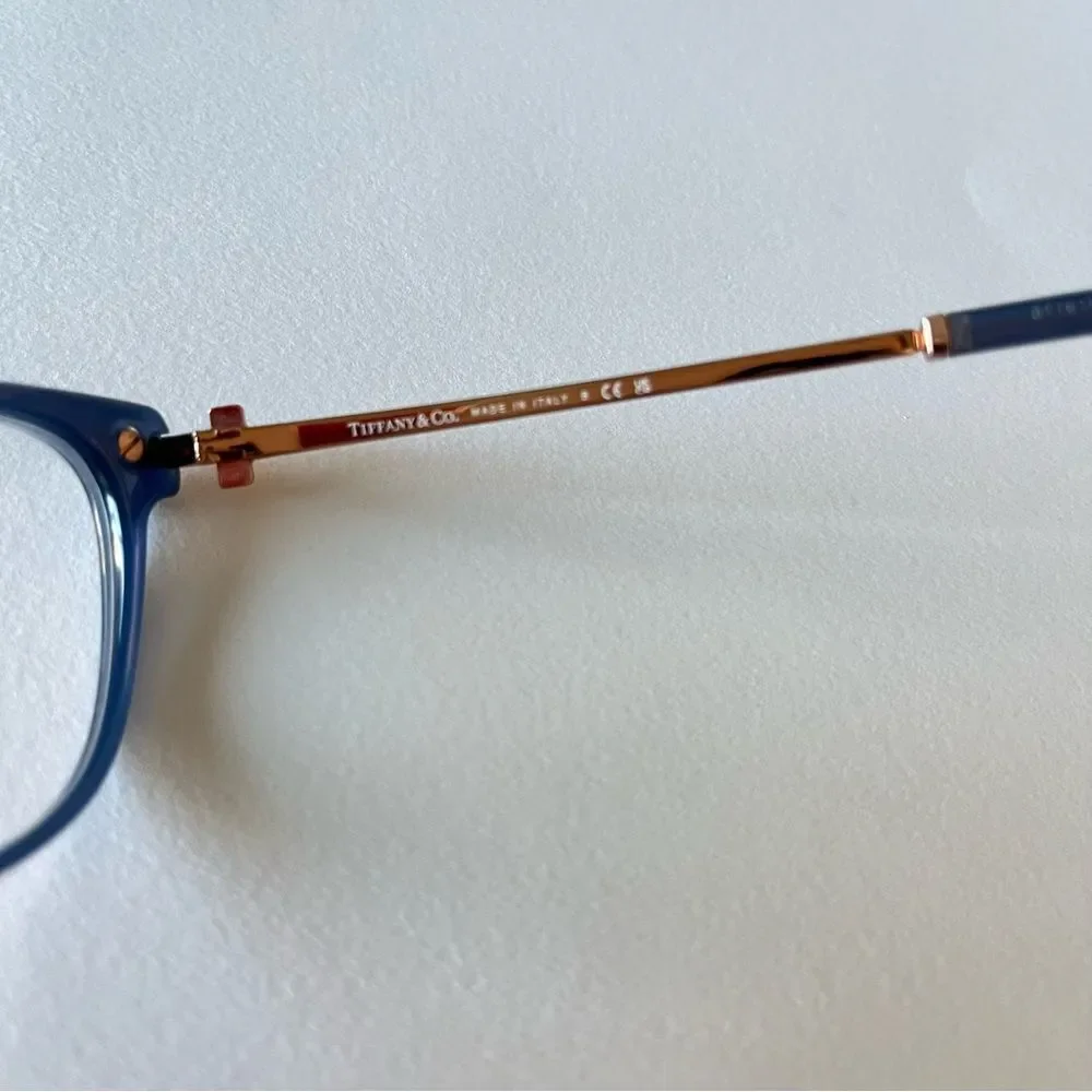 Tiffany & Co. TF2223-B Blue Opal Swarovski Cat Eye Eyeglass Frames